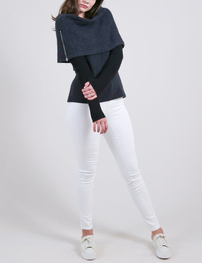 Eco Stole Sweater with Arm Warmer