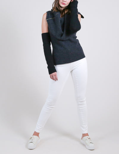 Eco Stole Sweater with Arm Warmer